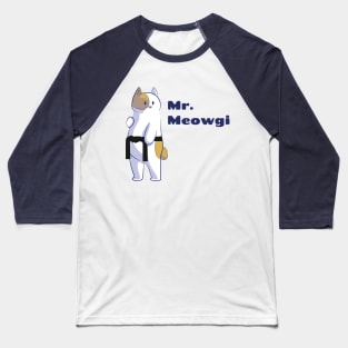 Mr. meowgi, the karate cat Baseball T-Shirt